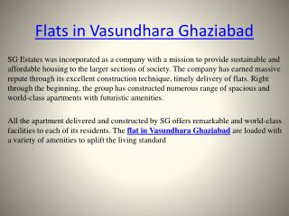 Flats in Vasundhara Ghaziabad