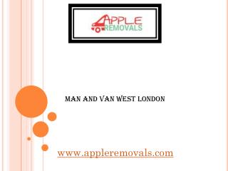Man and Van West London - www.appleremovals.com