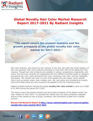 Global Novelty Hair Color Market Research Report 2017-2021