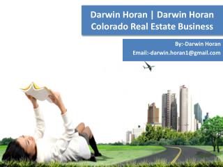 Darwin Horan | Darwin Horan Colorado