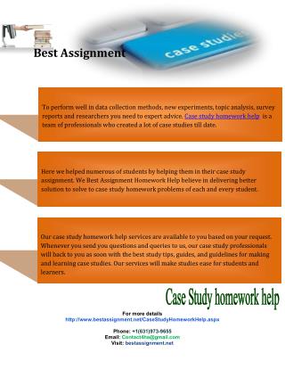 case study homework help