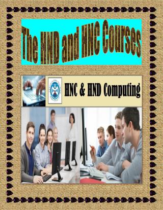 The HND and HNC Courses