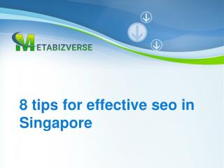 8 tips for effective seo in Singapore