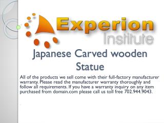 Japanese Carved wooden Statue