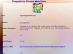 Shapzzle for Chrome Web Store from RV AppStudios