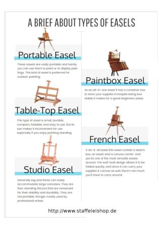 A Brief About Types of Easels!