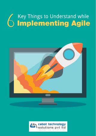 6 Key Things to Understand while Implementing Agile