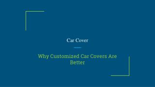 customized car covers