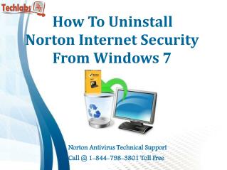 How To Uninstall Norton Internet Security From Windows 7