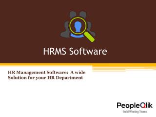 HRMS Software: An innovative Software for management of your HR