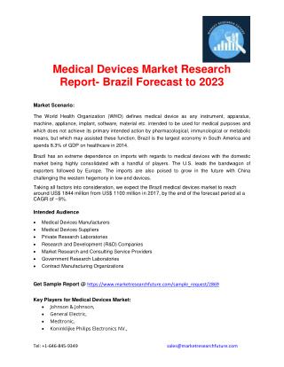 Medical Devices Market Research Report- Brazil Forecast to 2023