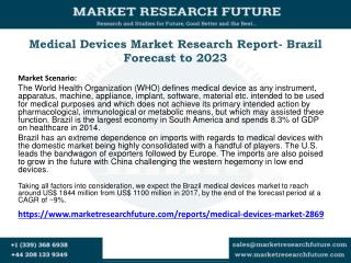 Medical Devices Market Research Report- Brazil Forecast to 2023