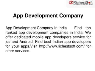 Mobile App Development Services in India