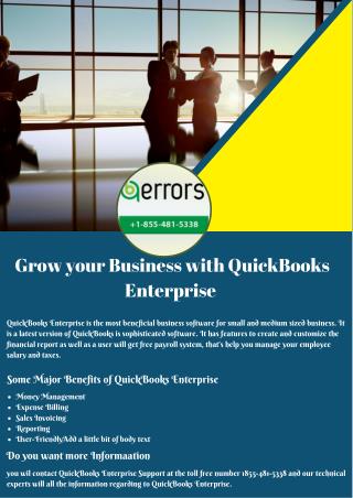 Grow your Business with QuickBooks Enterprise