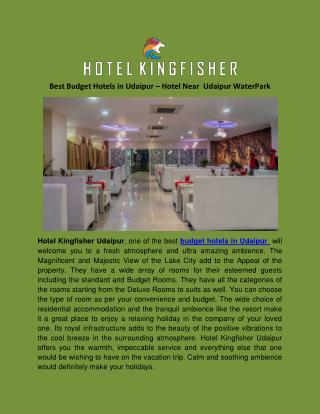 Best Budget Hotels in Udaipur - Hotel Kingfisher Udaipur