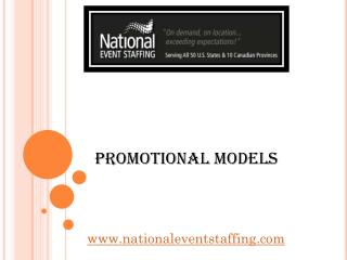 Promotional Models - www.nationaleventstaffing.com