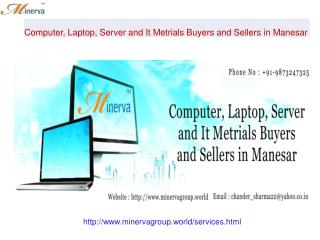 Computer, Laptop, Server and It Metrials Buyers and Sellers in Manesar