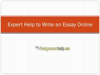 Write An Essay Online