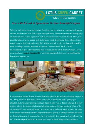 Carpet Cleaning DC