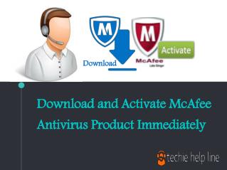 Download and Activate McAfee Antivirus Product Immediately