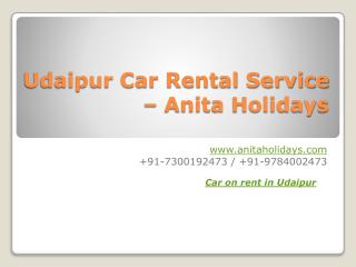Udaipur Car rental service
