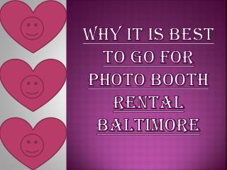 Baltimore Photo Booth Rentals