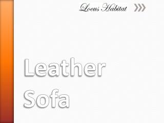 Leather Sofa - www.locushabitat.com