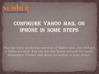 Configure yahoo mail on iPhone in some steps