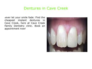 Dentures in Cave Creek