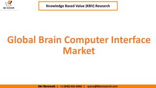 Global Brain Computer Interface Market Size