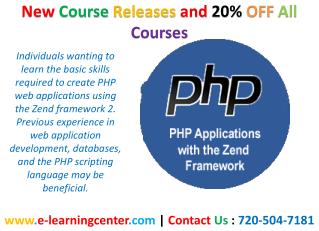 PHP Applications with the Zend Framework