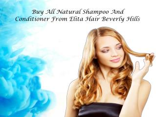 All Natural Shampoo and Conditioner