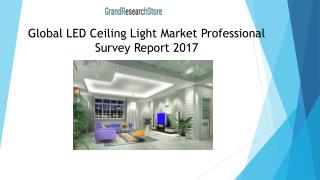 Global LED Ceiling Light Market Professional Survey Report 2017