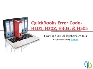 QuickBooks Error Code-H101, H202, H303, & H505