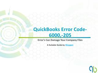 QuickBooks Error Code-6000,-205