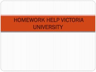 Homework help Victoria