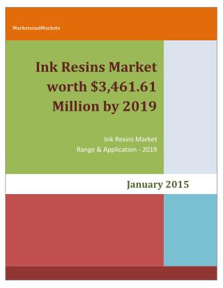 ink resins market