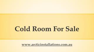 Cold Room For Sale
