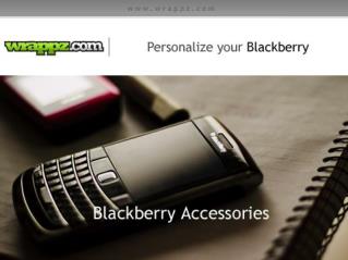 Get Personalized Blackberry Accessories by Wrappz.com