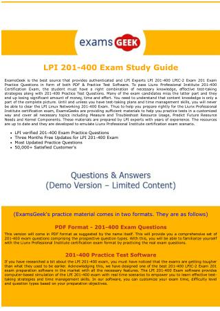 201-400 LPI Linux Networking Exam Dumps