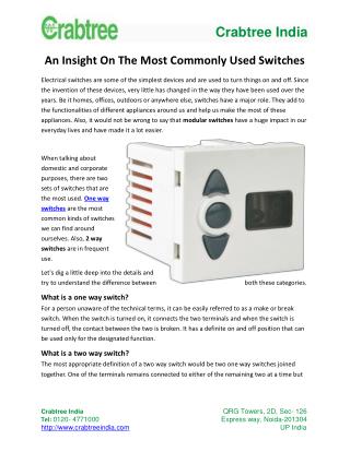 An Insight On The Most Commonly Used Switches