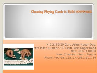 cheating playing cards in Delhi