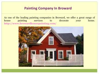 Exterior Painting Broward