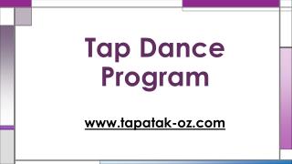 Tap Dance Program