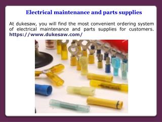 Electrical Maintenance Supplies