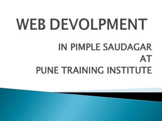 Web Development Classes in Pimple Saudagar | Pune Training Institute