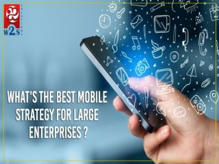 What is the best Mobile Strategy for large Enterprises
