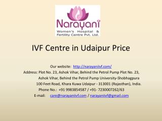 IVF Centre in Udaipur Price