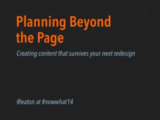 Planning Beyond the Page