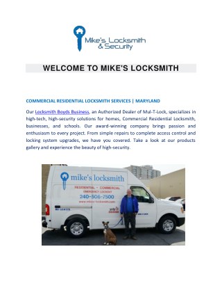 mikes locksmith chevy chase